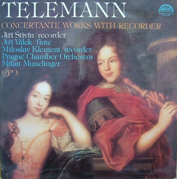 LP Telemann Concertante Works With Recorder QUADRAPHONIC NEAR MINT Supraphon - Bild 1 von 1