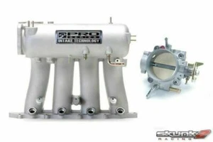 Colector de admisión SKUNK2 Pro plata + cuerpo acelerador Alpha 70 mm B18A1/B18B1/B20B/B20Z - Imagen 1 de 1