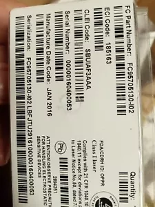 OPLINK FC 95705130-i02 Optical Transceiver SBUIAF3aaa. New. - Picture 1 of 2
