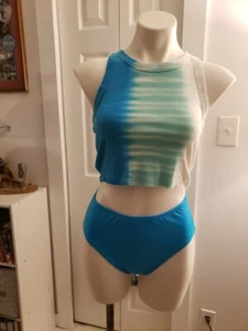 venus high waist swim bottom Size 8 Turquoise Womens - Picture 1 of 11