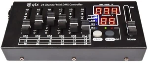 QTX 24 Channel Mini DMX Controller 6 Channel Sliders And 4-Way Page Selector - Picture 1 of 4