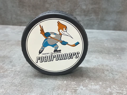 Vintage Phoenix Roadrunners Hockey Puck IHL Official Product by Puck World Cover