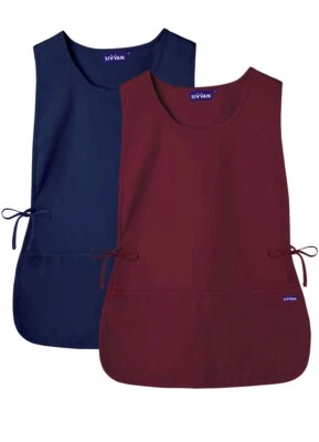 Sivvan Unisex Cobbler Apron Adjustable Waist Ties 2 Deep front pockets (2 Pack) - Image 1 of 4