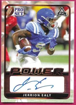 2021 Leaf Pro Set Power Football JERRION EALY Rookie ARC Autograph - Image 1 of 2