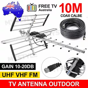 Digital Outdoor TV Antenna UHF VHF FM 4 AUSTRALIAN conditions Country Areas New - Picture 1 of 10