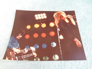 FOTOGRAFÍA KODAK LED ZEPPELIN ROBERT PLANT & JIMMY PAGE EN CONCIERTO 8" X 10" - Imagen 1 de 9