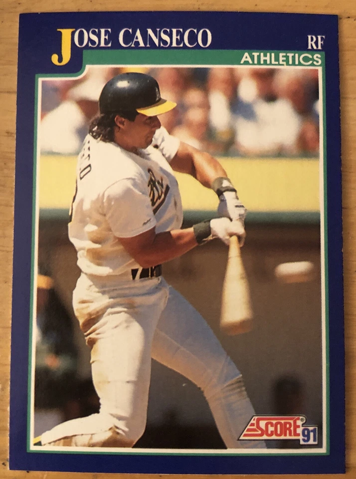 1991 Score Jose Canseco Baseball Card #1 Athletics Right Field High-Grade - Image 1 of 2