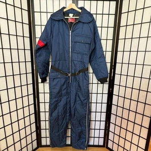 Vintage JC Penney Herren Medium Schneemobil Schneemaschine Anzug blau rot Made in USA - Bild 1 von 11