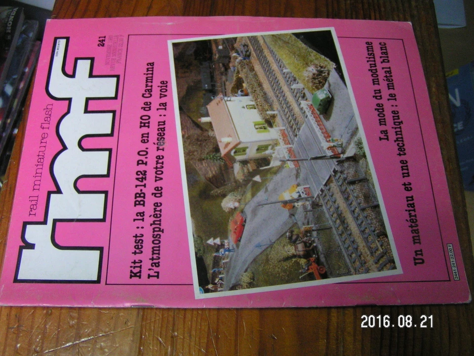 1ùµ?  Revue RMF n°241 La Voie Metal blanc Limitation Vitesse BB 142 P.O - Photo 1/1