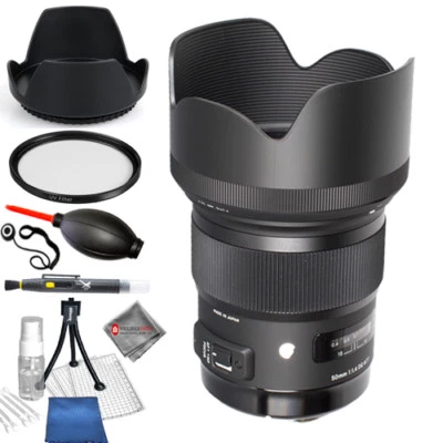 Sigma 50mm F1.4 DG HSM Art Lens for Nikon Cameras - Starter Bundle Brand New! - Image 1 of 2