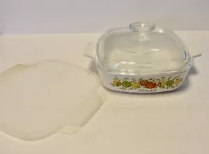 Corning Spice of Life L'Echalote A-1-B 1-QT. Casseruola con coperchio in vetro e plastica - Foto 1 di 6