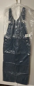 Vintage Calvin Klein Overalls Women’s L  Denim Carpenter 90s Bib Wide Leg CK Y2K - Picture 1 of 9