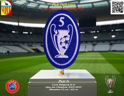 Badge Patch Coupe d'Europe 2001/12 5 Ligue Champion Maillot foot Milan Liverpool