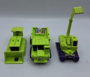 Vintage Transformers G1 Takara Constructicons Devastator 1984 Robot (Lot Of 3) - Picture 1 of 10