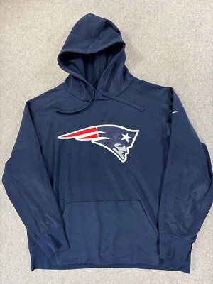 Moletom com capuz New England Patriots Nike Sideline NFL (masculino GG) azul - Imagem 1 de 4