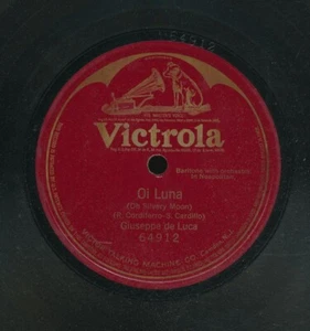 78tk-Classical-VICTROLA 64912-Giuseppe de Luca, Baritone in Neapolitan - Imagen 1 de 1