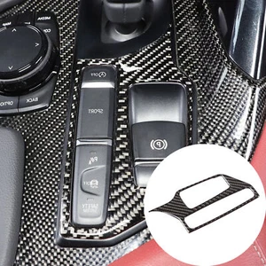 RHD Carbon Fiber Center Gear Shift Box Panel Cover Trim For Toyota Supra 2019-22 - Picture 1 of 8