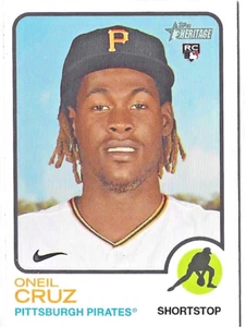 Oneil Cruz #157 (RC) 2022 Topps Heritage Pirates - Picture 1 of 3