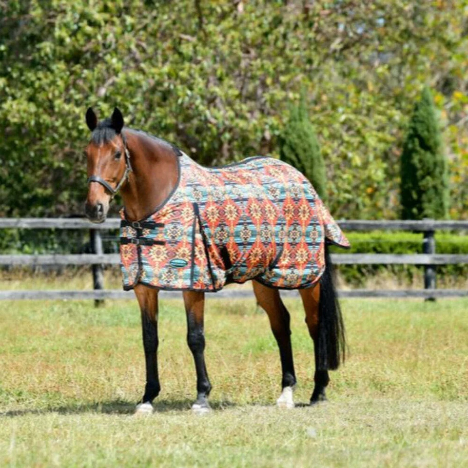 Weatherbeeta Comfitec Essential Mesh II Standard Neck Fly Sheet-WESTERN SUNSET P - Image 1 of 1