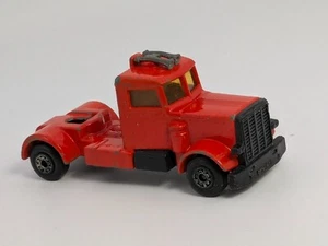 Vintage 1979 Matchbox Lesney Superfast Red Long Haul Semi Truck -England - Picture 1 of 6
