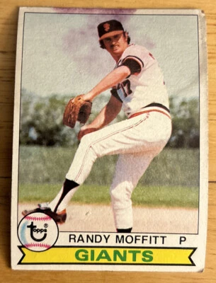 Tarjeta de béisbol 1979 Topps Randy Moffitt #62 Giants Pitcher pobre manchado O/C Foto 1 de 2