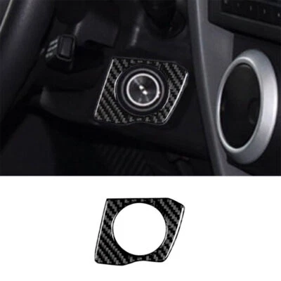 Para Jeep Wrangler JK 2011-2017 Fibra de Carbono Interruptor Llave de Arranque Cubierta Tapicería Foto 1 de 4