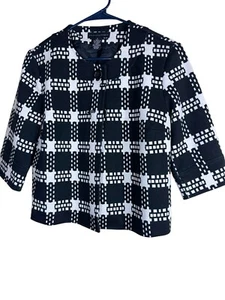 Grace Elements Black And White Top - Picture 1 of 3