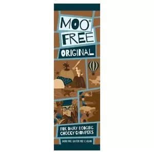 5 x Moo Free Natürliche Original Milch Schokolade Milchfrei & Vegan Mini Bar 20g - Bild 1 von 1