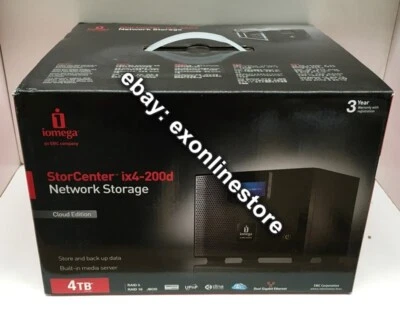 35438 - Iomega StorCenter ix4-200d 4TB 4x1TB Network Storage Cloud Edition - Image 1 of 2