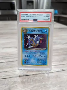 PSA 10 1997 Dark Gyarados Holo Pokemon Graded Card Japanese Rocket #130 GEM MINT - Picture 1 of 4