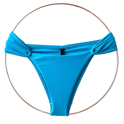 Pantalones de bikini hipster brasileños con bucle lateral Vix by Paula Hermanny talla S verde azul Foto 1 de 3