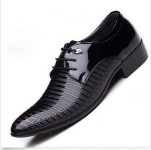 New men Lace Up Oxfords Mens Dress Tuxedo Formal Shoes Cap Toe Patent Leather Sz