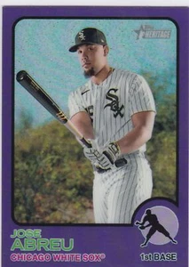 Topps Heritage Purple Refractor #84 2022 José Abreu - Medias Blancas - Imagen 1 de 1
