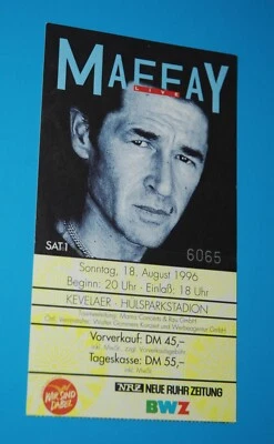PETER MAFFAY KONZERTKARTE 1996 KEVELAER 18.08.1996 ( Ticket / Eintrittskarte) - Bild 1 von 3