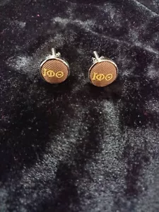 Iota Phi Theta cuff link set Iota Phi Theta brown cuff links - Picture 1 of 1