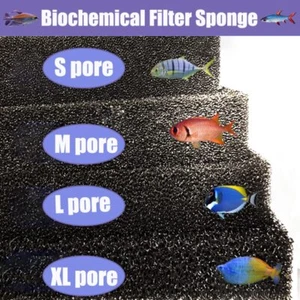 Aquarium Filter Bio Sponge Foam Biochemical Pad for Fish Tank Sump Pond 3 sizes - Picture 1 of 16