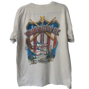 Hard Rock Cafe Washington DC Adler Flagge USA T-Shirt Tee Größe Herren Large - Bild 1 von 8