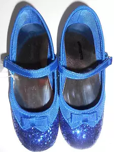 Planos de ballet de lentejuelas MaryJane para niñas pequeñas varios tamaños nuevos con etiquetas - Imagen 1 de 3