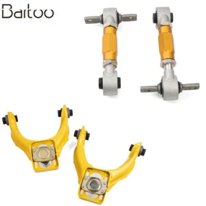 Front Upper Control Arms Rear Camber Adjustable Kit For 1996-2000 EK - Imagen 1 de 23