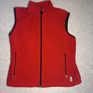 SCHOFFEL Gilet Men's Large Fleece Red Vest Country - Picture 1 of 6