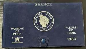 Mint de Paris Boxset FDC Fleur de Corner 12 Münzen 1983 Rand B - Bild 1 von 4