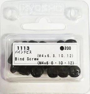 Kyosho 1113 Bind Head Screw (Titanium / M4 x 6.8.10.12 / 4pcs) set for RC Model - Picture 1 of 1