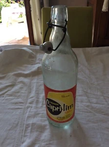 Ancienne Bouteille de Limonade Vide CAPRI-LIM à 38/VEYRINS Bistrot Collection - Photo 1/6