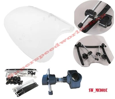 Parabrisas PMMA transparente para Harley Davidson Sportster Dyna Glide Softail XL 883 Foto 1 de 4