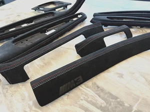 BMW E46 M3 COUPE Interior trim Set ALCANTARA M STITCHES RHD - Picture 1 of 15