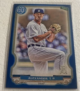 Topps Gypsy Queen Tyler Alexander Sp 2020 azul índigo paralelo #d 187/250 Tigres - Imagen 1 de 2