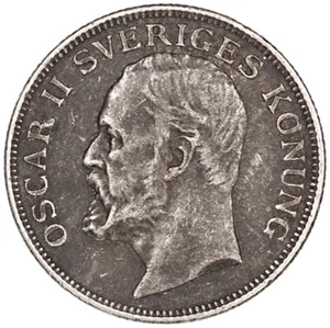 Suecia 1906 1 corona ~ buen grado, tonificado - Imagen 1 de 2