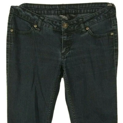 Pantalones de mezclilla ajustados City Streets para niños talla 5 azul lavado oscuro 4 bolsillos tiro bajo Foto 1 de 4
