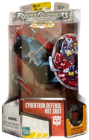 Transformers Cybertron Defense Hot Shot Deluxe Action Figure NEW 2005 Trilingual Cover