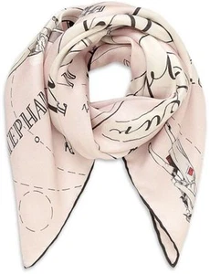 AGENT PROVOCATEUR ROSA ARLENE LIMITIERTE AUFLAGE SEIDE LUFTFAHRT SCHAL UVP £175 NEU MIT ETIKETT - Bild 1 von 8